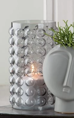 Gilde Glas Vase "Smoky"