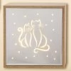Gilde LED-Spiegelbox "Katzenpaar"