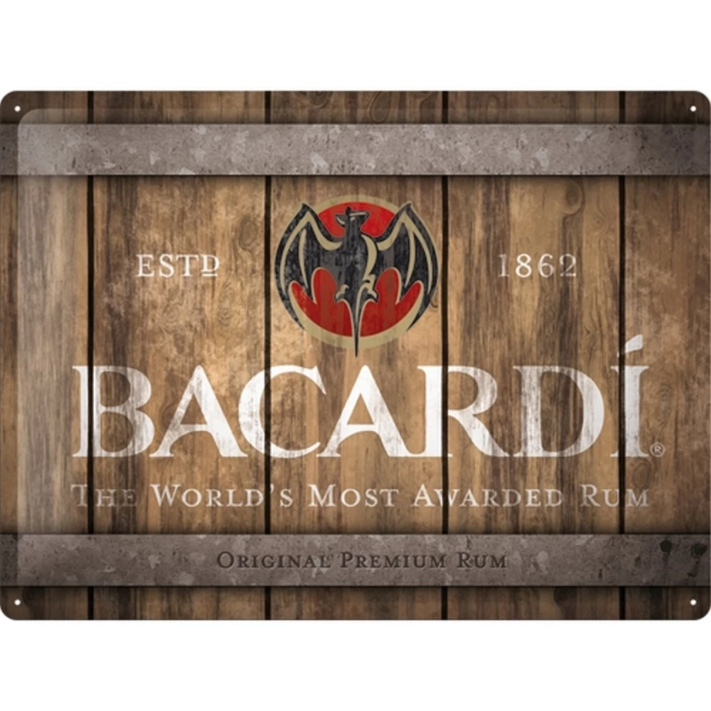 Nostalgic Art Nostalgic-Art Blechschild "Bacardi" 3 Nostalgic Art Nostalgic-Art Blechschild "Bacardi"