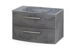 Held Möbel Waschtisch Glasbecken