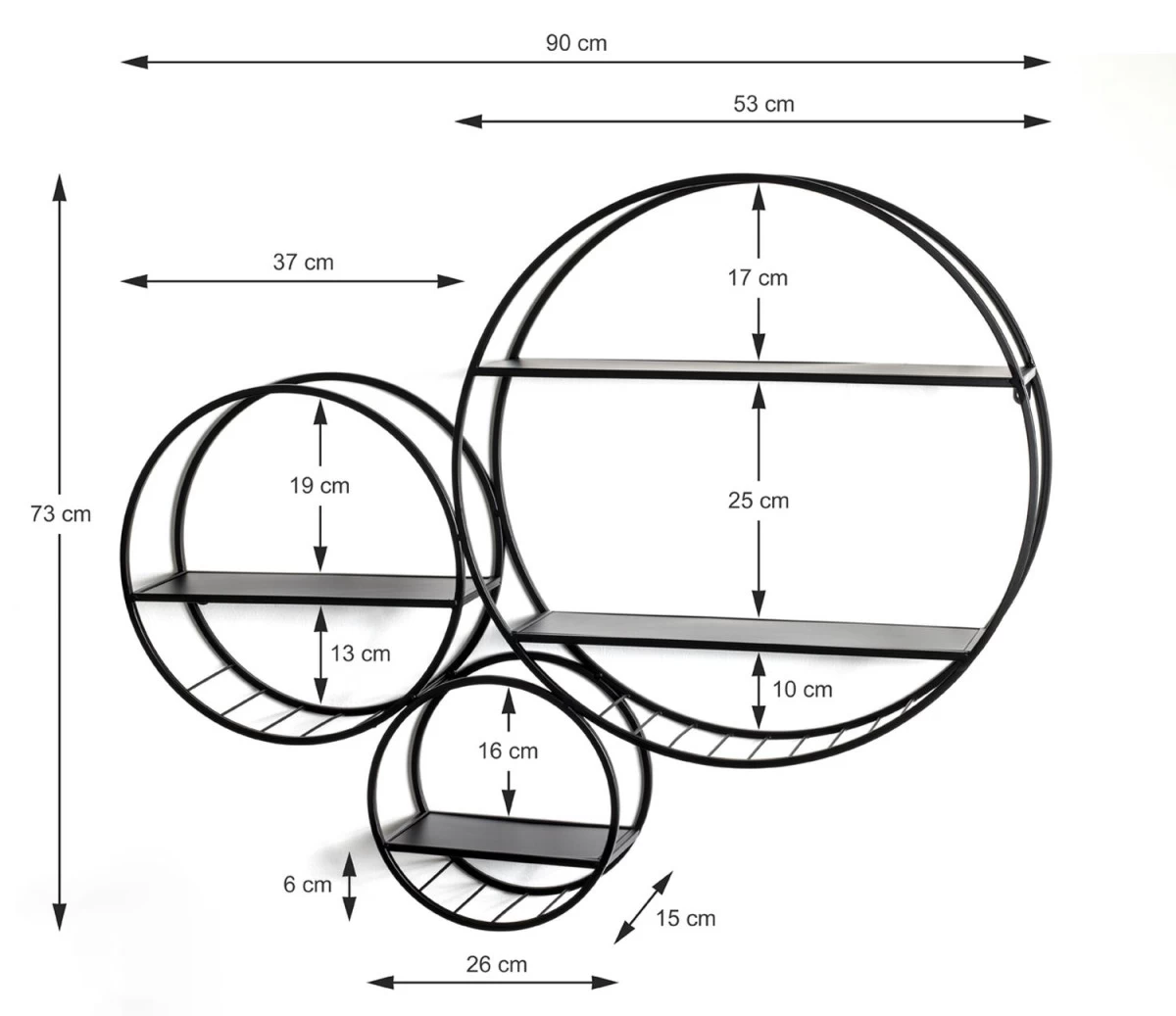 HAKU Möbel Wandregal 5 HAKU Möbel Wandregal – Bild 3