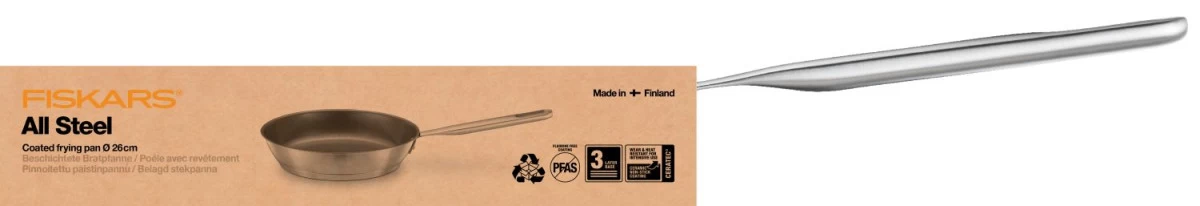 Fiskars Bratpfanne 26cm "All Steel" 4 Fiskars Bratpfanne 26cm "All Steel" – Bild 2