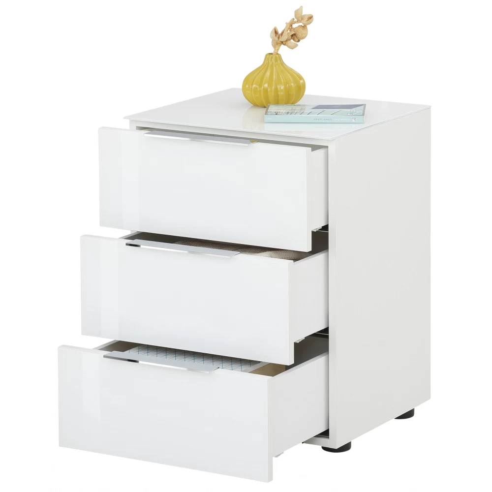 MAJA Möbel Nachtkommode Mit Glastop 13 MAJA Möbel Nachtkommode Mit Glastop – Bild 11